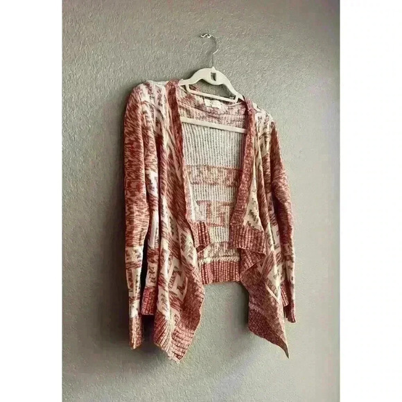Women's Love Aztec Tribal Cardigan Southwest Sweater Size S/M - Picture 4 of 9
